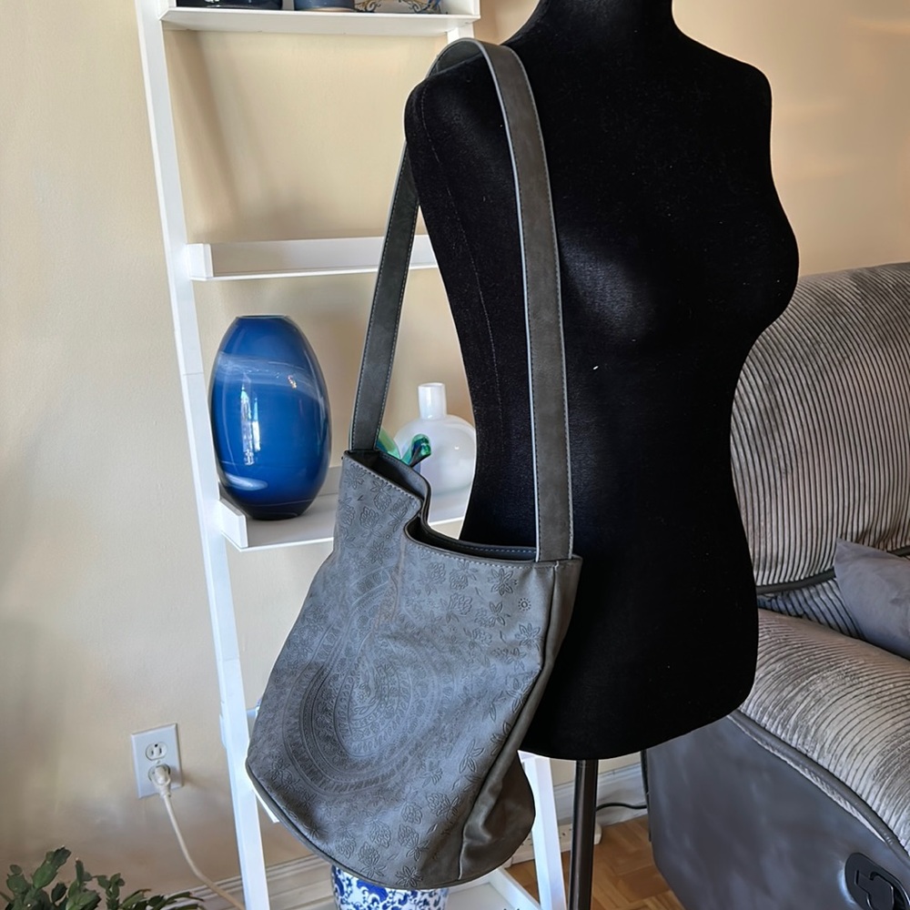 ROXY blue/grey bucket bag - Picture 3 of 13